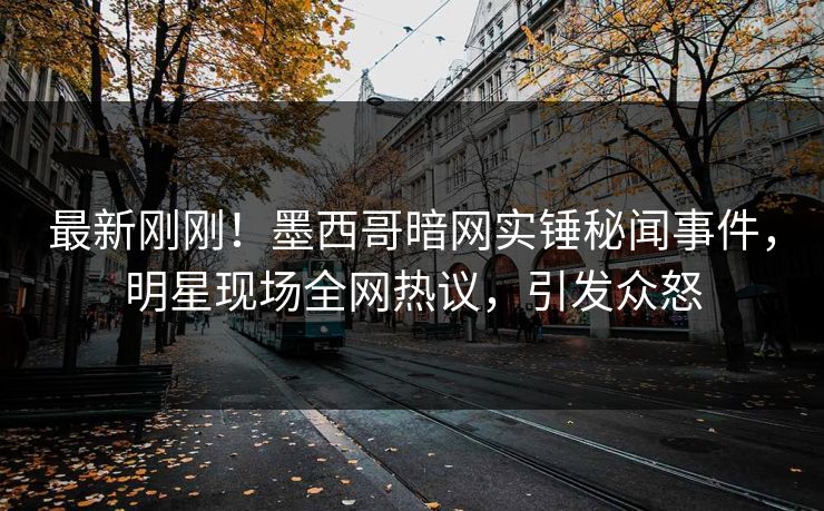 最新刚刚！墨西哥暗网实锤秘闻事件，明星现场全网热议，引发众怒